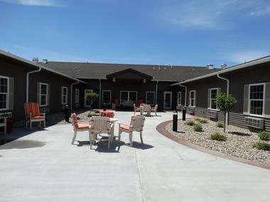 Outdoor patio and courtyard